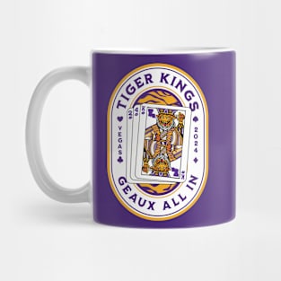 2024 Louisiana Tiger King Playing Card // Awesome King Tiger Purple and Gold Mug